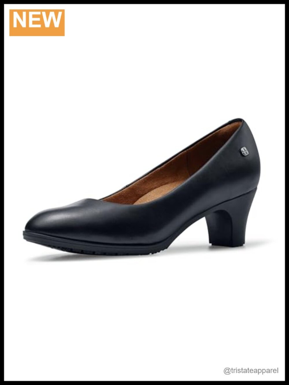 Shoes for Crews Olivia Women's Slip-Resistant High Heel Pump Work Shoe Water
